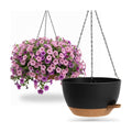 UOUZ 13 Inch 2 Pack Large Self Watering Hanging Planters for Indoor Outdoor Plants, Hanging Plant Pots with Removable