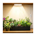 Under Shelf Grow Light, Compact Flat Corded Stick-On Plant Light with Timer