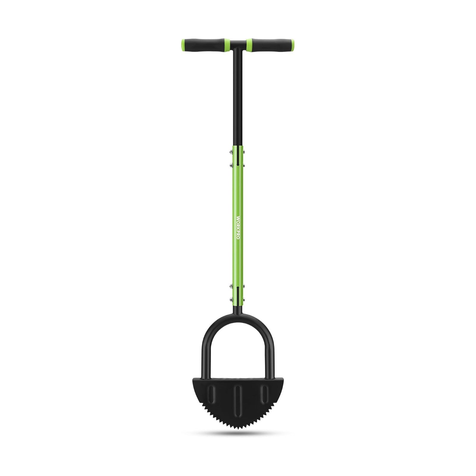 WORKPRO 40-Inch Edger Lawn Tool, Half Moon Saw Tooth Lawn Edger | Half Moon Saw-Tooth Steel Blade, Wide Footplate