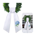 VitalCozy Spring Hydrangea Wreath Sash, Satin for Embroidery Front Door