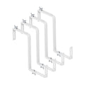 Adjustable Planter Box Brackets,Enhanced Bottom Support,Universal Outdoor Hanging Brackets,Flower Box Brackets for