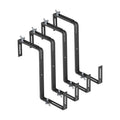 Adjustable Planter Box Brackets,Enhanced Bottom Support,Universal Outdoor Hanging Brackets,Flower Box Brackets for
