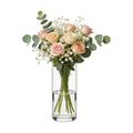 Acrylic Flower Vase Cylinder, 7.86" Tall Clear Plastic Vase for Centerpieces - Shatterproof Wedding, Event & Home Decor Vase, 3.94"X9.84" Tall Round - Clear
