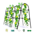 Cucumber Trellis for Raised Bed, U-Shape Garden Arch Metal Support for Climbing Plants, Metal Arch Plant Support