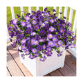INQCMY Artificial Fake Petunias Flowers for Outdoors Spring Home Decoration