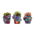 Mini Abstract Face Planter – Small Picasso-Inspired Resin Planter for Succulents, Cacti & Small Plants, Whimsical