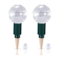 Soilagua 12 oz Top Fill Watering Globes with Terracotta Spikes, 2 Pack | Slow Release Self-Watering, Vacation Friendly