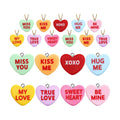 48PCS Conversation Heart Ornaments for Tree, Valentines Day Decor