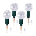 Soilagua 12 oz Top Fill Watering Globes with Terracotta Spikes, 4 Pack | Top Fill Design, Slow Release Watering