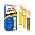 Sticky Fly Traps Indoors & Outdoor 6pk | Fly Stick Catcher Strips for Gnats, House Flying Insect, Super Sticky Hanging