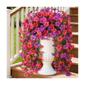 INQCMY Artificial Fake Flowers Plants for Outdoor Spring Summer Decoration