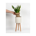 Bamworld Single Plant Holder for Indoor Plants Metal Planter Stand 6.9in