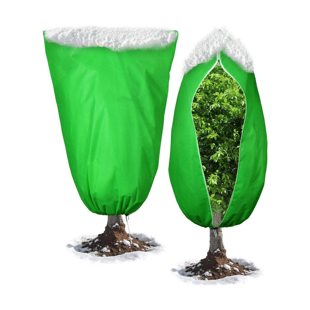2pcs Reusable Winter Frost Plant Cover Freeze Protection, 47.2"x72" Large Frost Plant Cover for Winter Outdoor