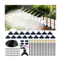Drip Irrigation System 100FT 1/4" (17PCS Nozzles) for Garden, 83 PCS Leak-Proof Garden Watering System, 360° Adjustable