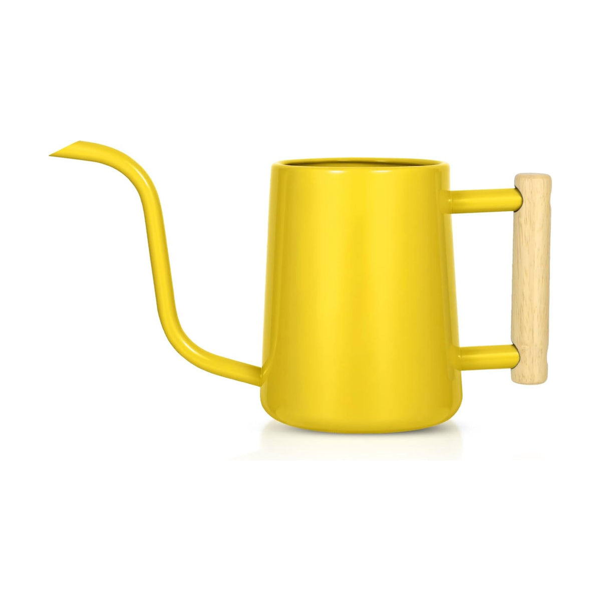 Watering Can Indoor Plants, 35 oz/1000 ml Metal Stainless Steel Watering Can Pot with Long Spout for Indoor House Plants Bonsai Outdoor Garden Flower Decorative (Yellow)