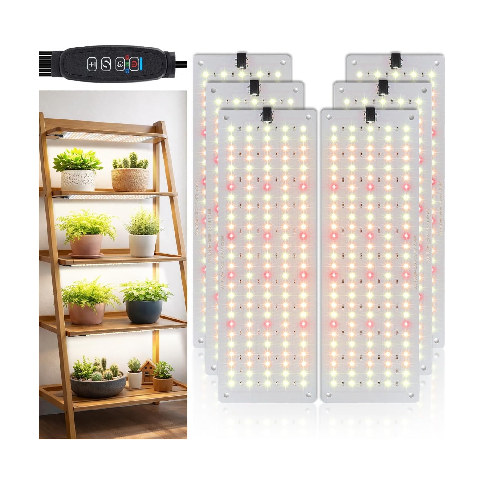 LBW Plant Grow Light, 810 LEDs Full Spectrum Plant Lights for Indoor Growing, Ultra-Thin Panel Grow lamp for Under