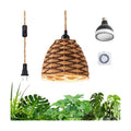 grow lights for indoor plants, full spectrum, automatic timer and 15FT power cord, 30W hanging growth lamp, 4000K plant light used for planting large tall plants, Ficus microcarpa, flowers, greenhouse