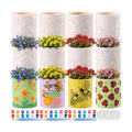 Zubebe 12 Pcs Paint Your Own Ceramic Pots Bulk Unfinished Succulent Pots Craft Kit with Drainage Hole Mini Paintable