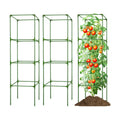 3 Pack Square Tomato Cages for Garden - 56 Inch Heavy Duty Tomato Plant Support Stakes, Sturdy Metal Core with