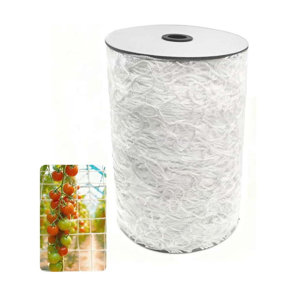Soft Mesh Nylon Trellis Netting Roll, 5 x 350 Ft Heavy Duty Reinforced Garden Plant Support Mesh for Climbing