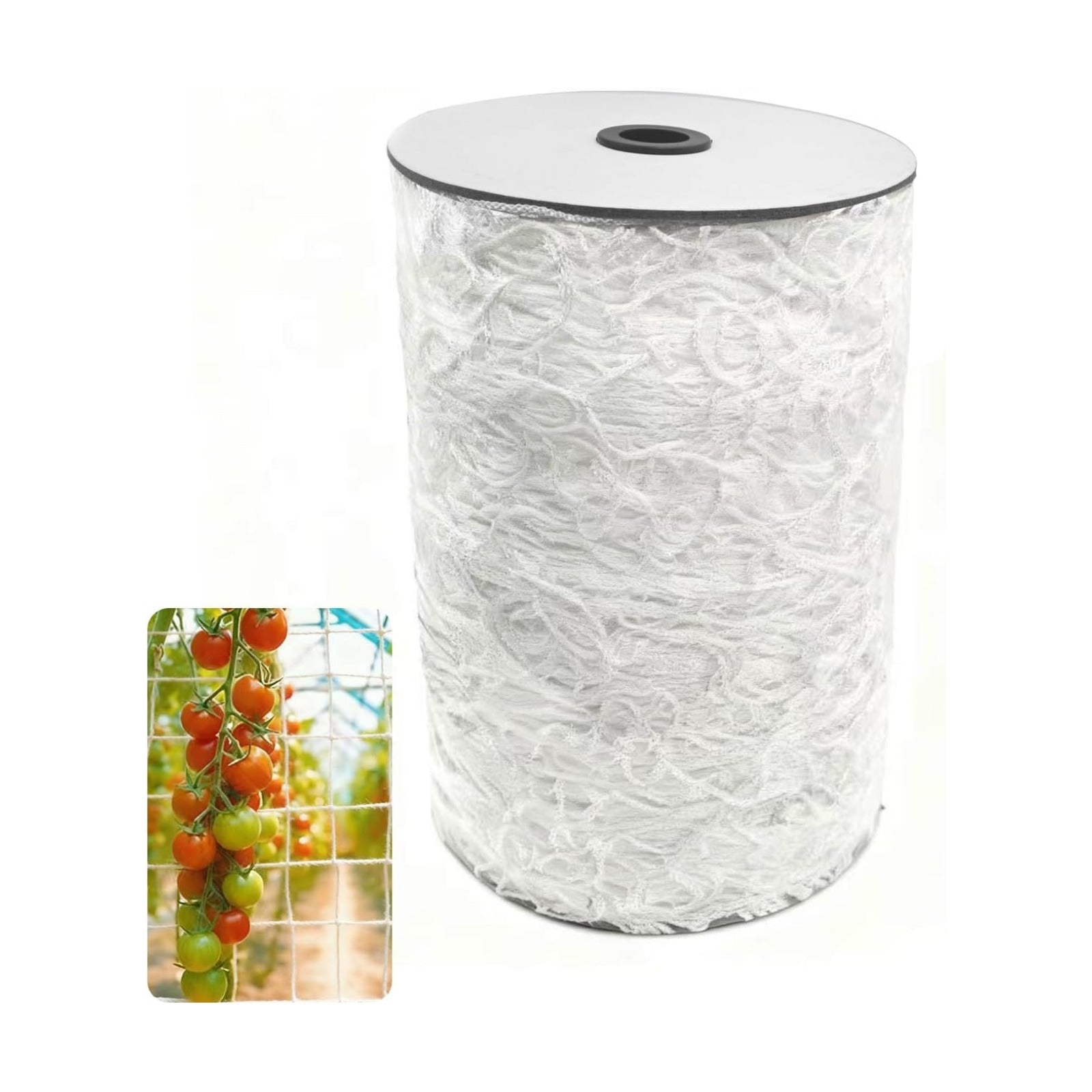 Soft Mesh Nylon Trellis Netting Roll, 5 x 350 Ft Heavy Duty Reinforced Garden Plant Support Mesh for Climbing