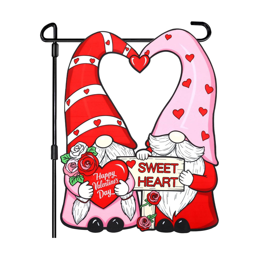NOVWANG Valentines Day Flag, 17.7 x 13.8 in Polyester Double Sided Decor