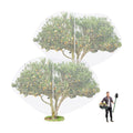 2 Pcs Large Fruit Tree Netting 15 X 15 Ft with Zipper Drawstring | Protect Fruit from Squirrels Birds Bug Deer & Rat
