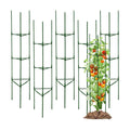 TCBWFY 6-Pack 63-Inch Adjustable Tomato Cages, Heavy-Duty Metal Plant Support Trellis for Garden and Pots, DIY Tomato