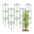 TCBWFY 6-Pack 48-Inch Adjustable Tomato Cages, Heavy-Duty Metal Plant Support Trellis for Garden and Pots, DIY Tomato