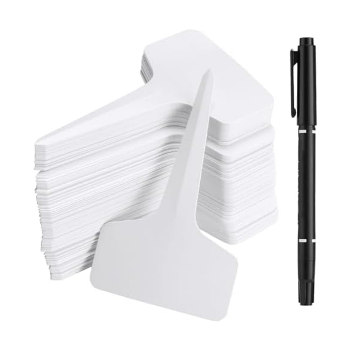 500 PCS Plant Labels T-Shape, 4 Inch Potted Plant Name Tags Plastic, White