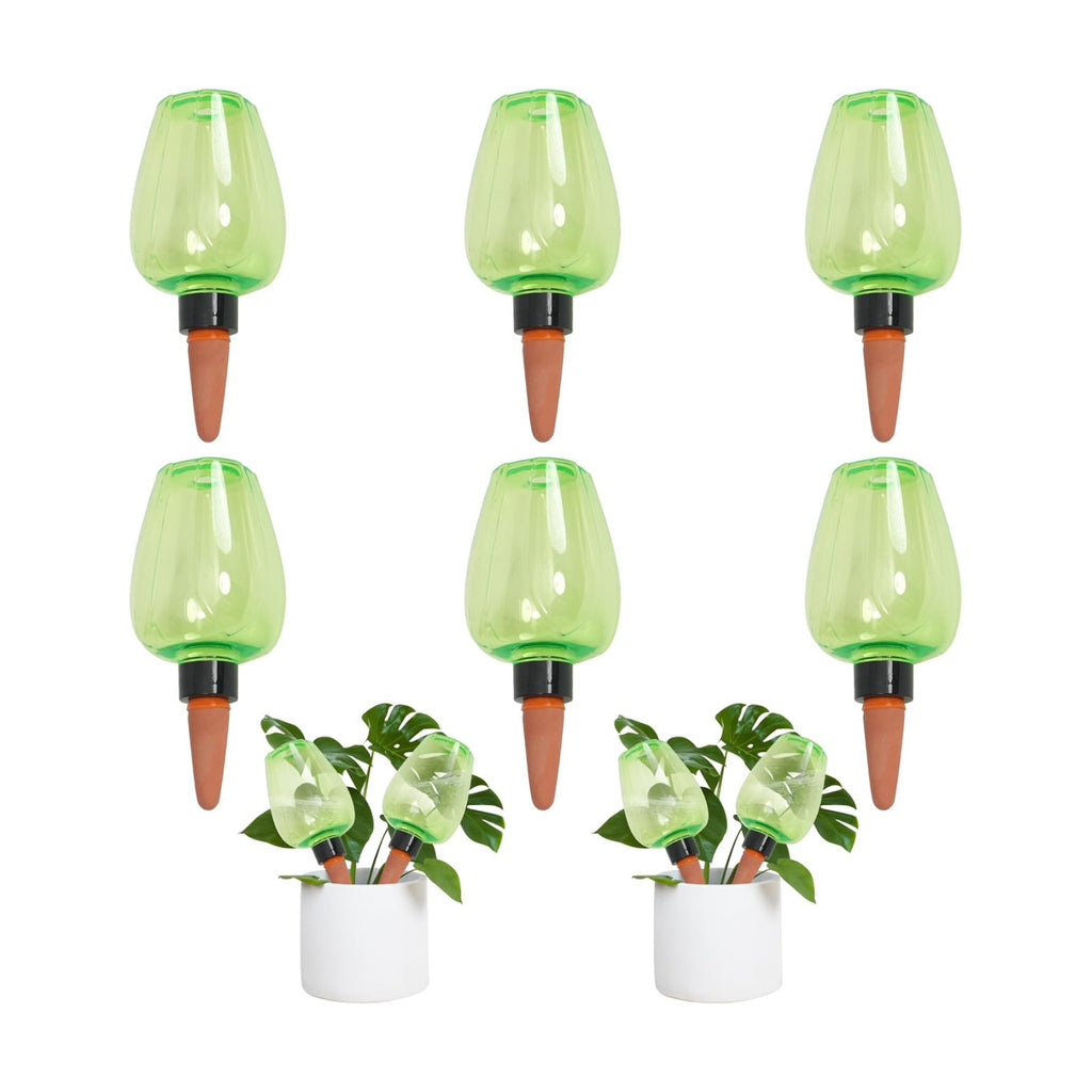 6pcs Plant Self Watering Globes, Plastic Water Bulbs Top Fill, 12.3 oz Plant Watering Devices System Slow Release