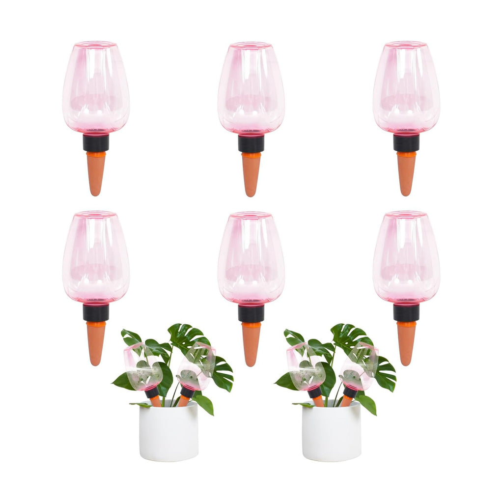 6pcs Plant Self Watering Globes, Plastic Water Bulbs Top Fill, 12.3 oz Plant Watering Devices System Slow Release