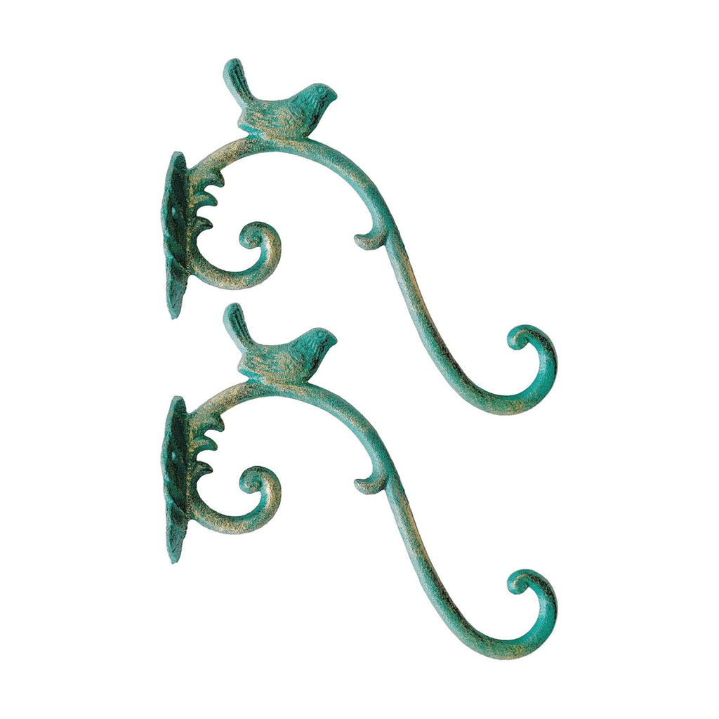 Rustic Bird-Shaped Decorative Wall Hook Hangers for Outdoor Hanging Plants, Basket, Brackets, Flower Pots, Bird Feeder
