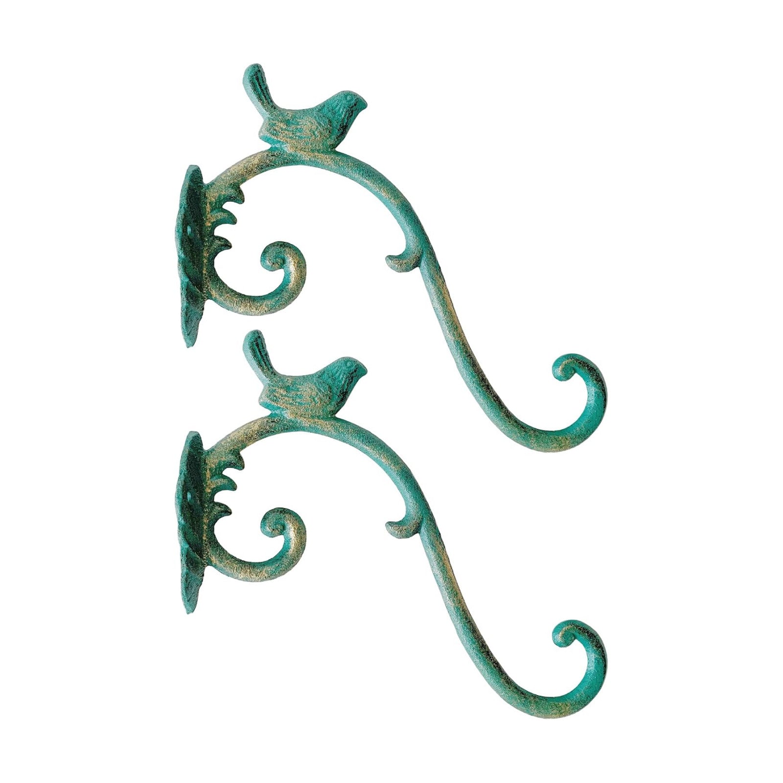 Rustic Bird-Shaped Decorative Wall Hook Hangers for Outdoor Hanging Plants, Basket, Brackets, Flower Pots, Bird Feeder