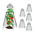 Chicken Wire Garden Cloche Set, Protective Plant Cover for Flowers and Produce with Removable Top, Protection from