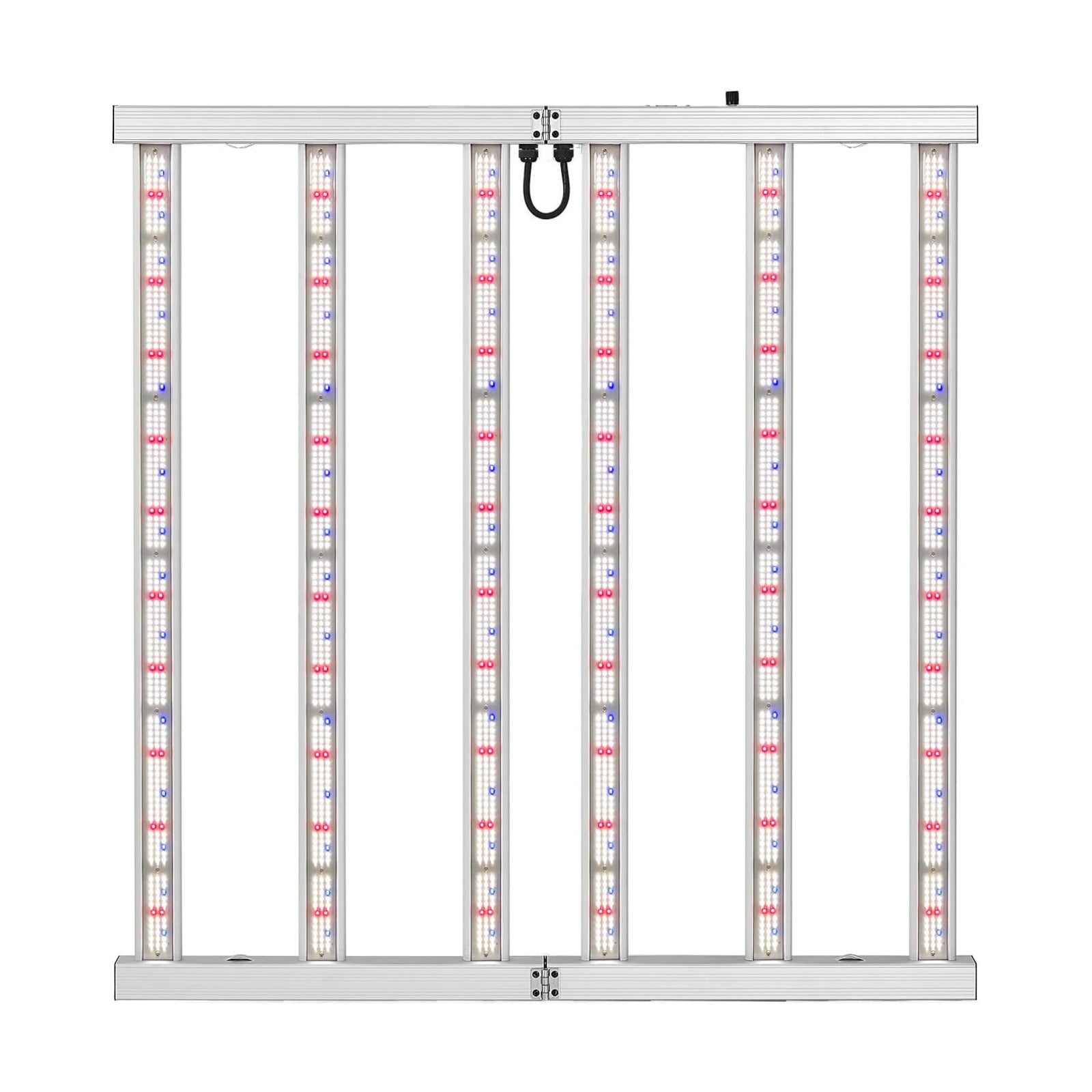 600W LED Grow Lights for Indoor Plants Full Spectrum, Foldable Growing Lamp, 4x4ft Coverage, 6 Bar Diodes Dimmable
