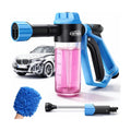 Car Wash Foam Gun for Garden Hose, with Microfiber Wash Mitt, Foam Sprayer | 3 spray modes & 50% higher water Pressure