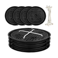 4 Pcs 14'' Self-Watering Pot Base, Auto-Irrigation System Plant Bottom | Saucer Stand for 5 Gallon Fabric Pot, Auto