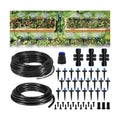 HIRALIY 140FT Quick-Connect Drip Irrigation Kit for Large Gardens | Garden watering system with 120FT tubing, 20FT main