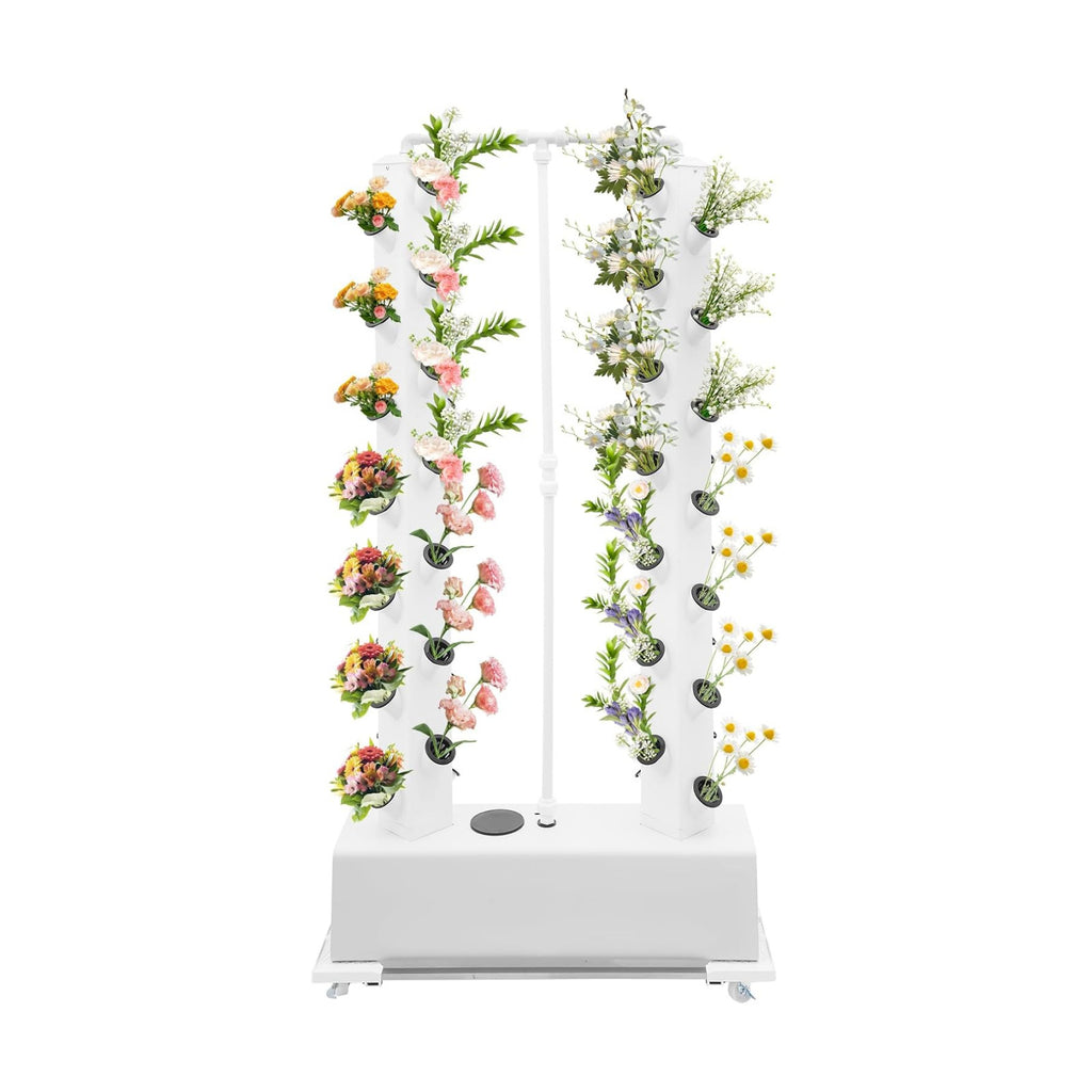 Vertical Hydroponics Growing System Kit, Indoor Growing System Planter Vertical Germination Kit Large Planting Baskets