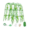 51x35x48in U-Shape Metal Arch Cucumber Trellis for Raised Bed with Net | Sturdy garden trellis, Climbing plant support