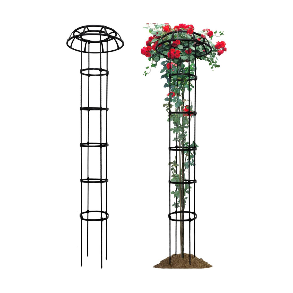 1 Pack Umbrella Trellis for Climbing Plants, 76 Inch Tall Adjustable Plant Support for Outdoor Indoor Garden, Sturdy