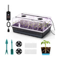 BAOSHISHAN Seed Starter Tray with Grow Light - 60 Cells Self-Watering | 24/7 LED Grow Light, 4'' Humidity Dome, Ideal
