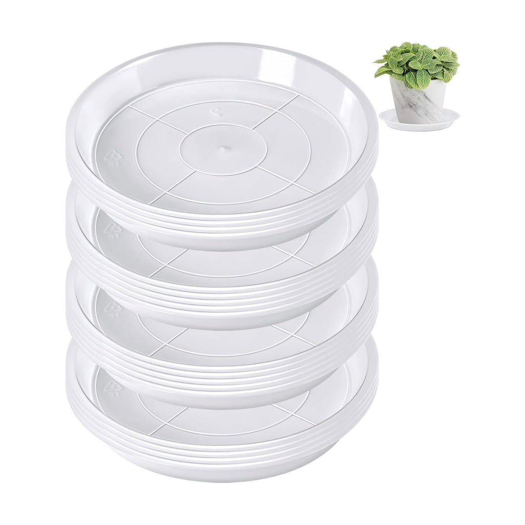 Augshy 18 Pack Plant Suacer 6 Inche Plant Drip Trays