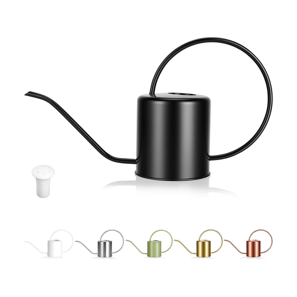 Plant Watering Can, 50 oz / 1500 ml Stainless Steel Metal - Modern Decorative with Long Spout for Indoor Potted Plants