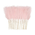 obbsie 150PCS Pink Faux Pampas Grass Decor, 21.6" Fluffy Vase Filler