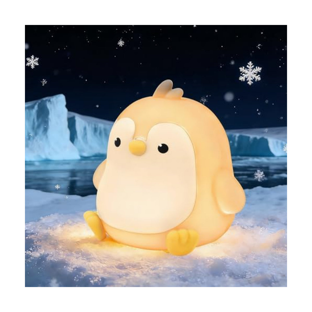 Cute Chubby Penguin Night Light RGB Rechargeable for Nursery Bedroom
