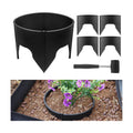 Anothera 24 Pieces Black Planting Grow Rings Diameter Range 8.2-15.7 Inches | Interlocking Garden Plant Rings with