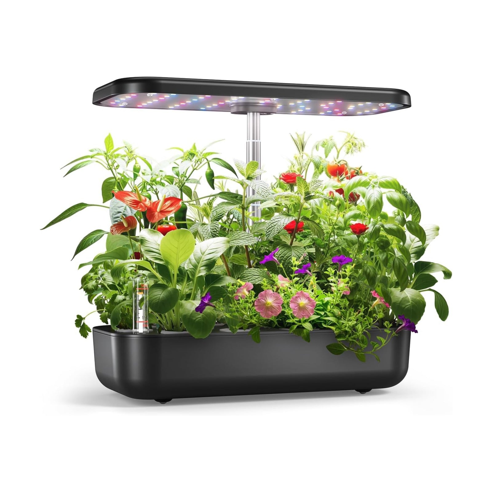 owltron Hydroponics Growing System Kit, 12 Pods Indoor Herb Garden with 24W LED Grow Light Full Spectrum, Planting