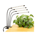 Gro LED Grow Light for Indoor Plants 4-Head | Selectable Spectrum Clip On Plant Light with Timer & Dimmable Modes